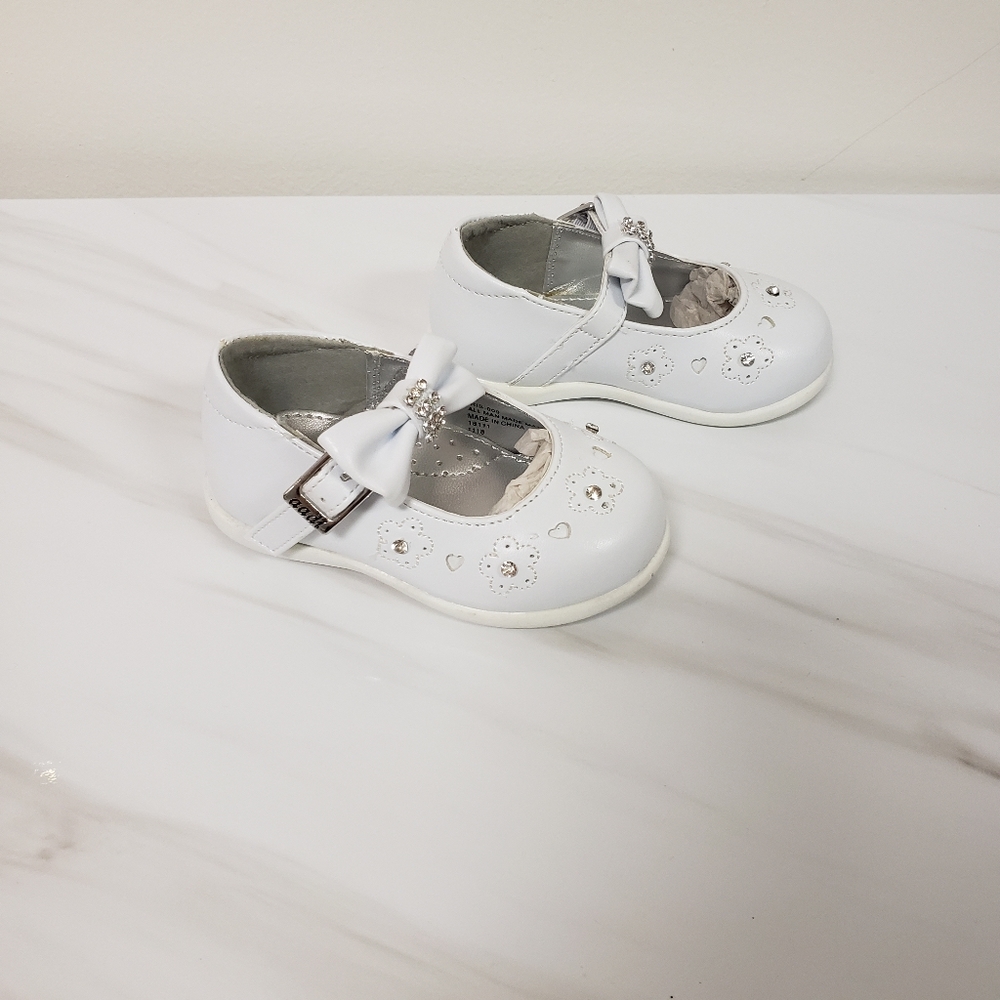 White Rhinestone Baby Shoes - Picture 5 of 5